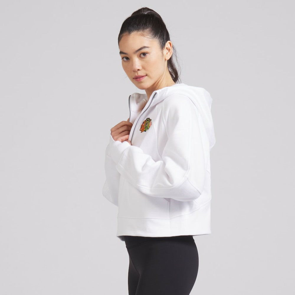 NHL Chicago Blackhawks lululemon Women's Scuba Oversized Half-Zip Hoodie - White