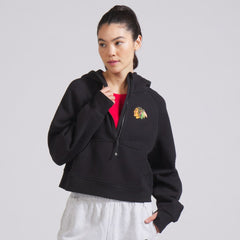 NHL Chicago Blackhawks lululemon Women's Scuba Oversized Half-Zip Hoodie - Black