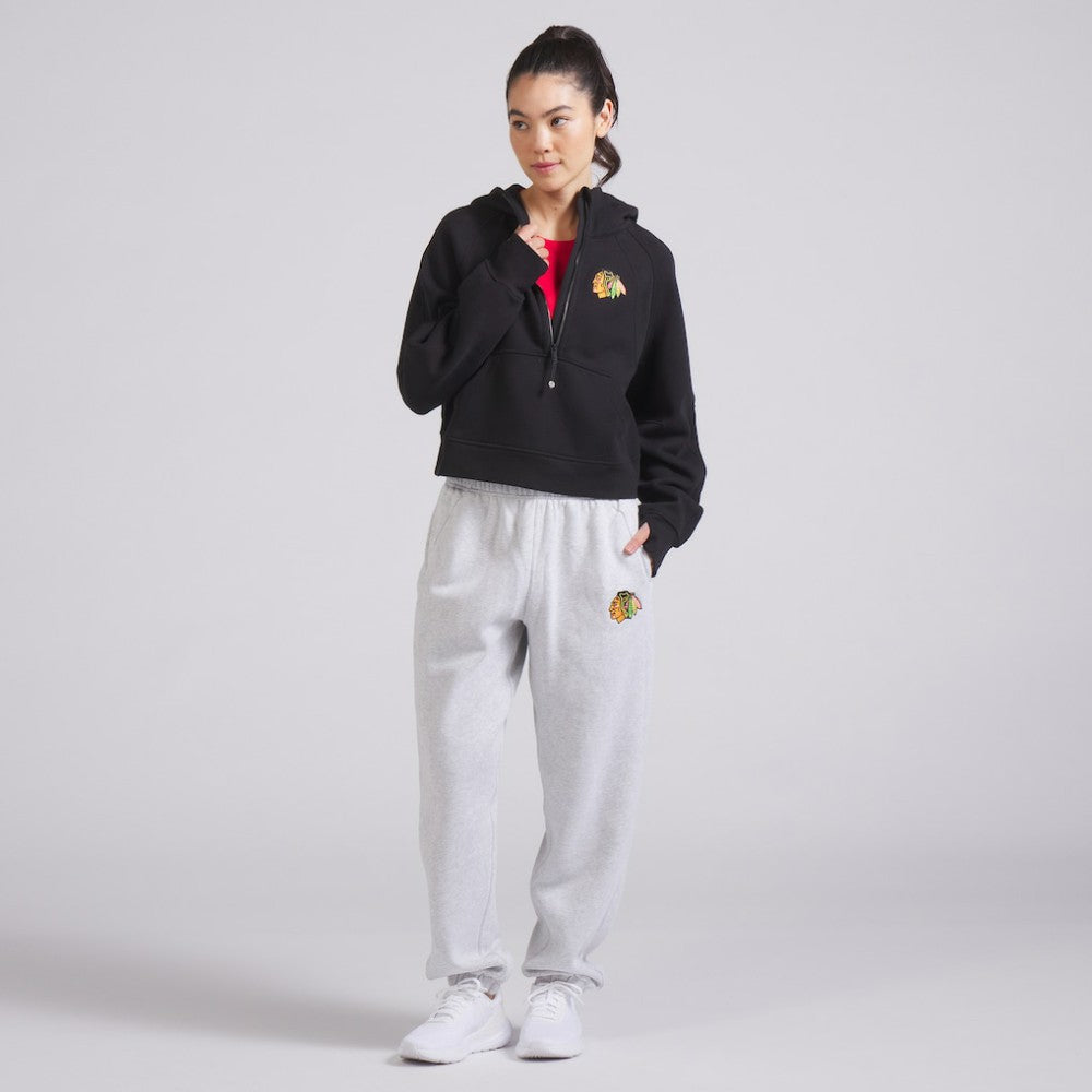NHL Chicago Blackhawks lululemon Women's Scuba Oversized Half-Zip Hoodie - Black