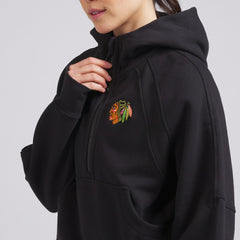 NHL Chicago Blackhawks lululemon Women's Scuba Oversized Half-Zip Hoodie - Black
