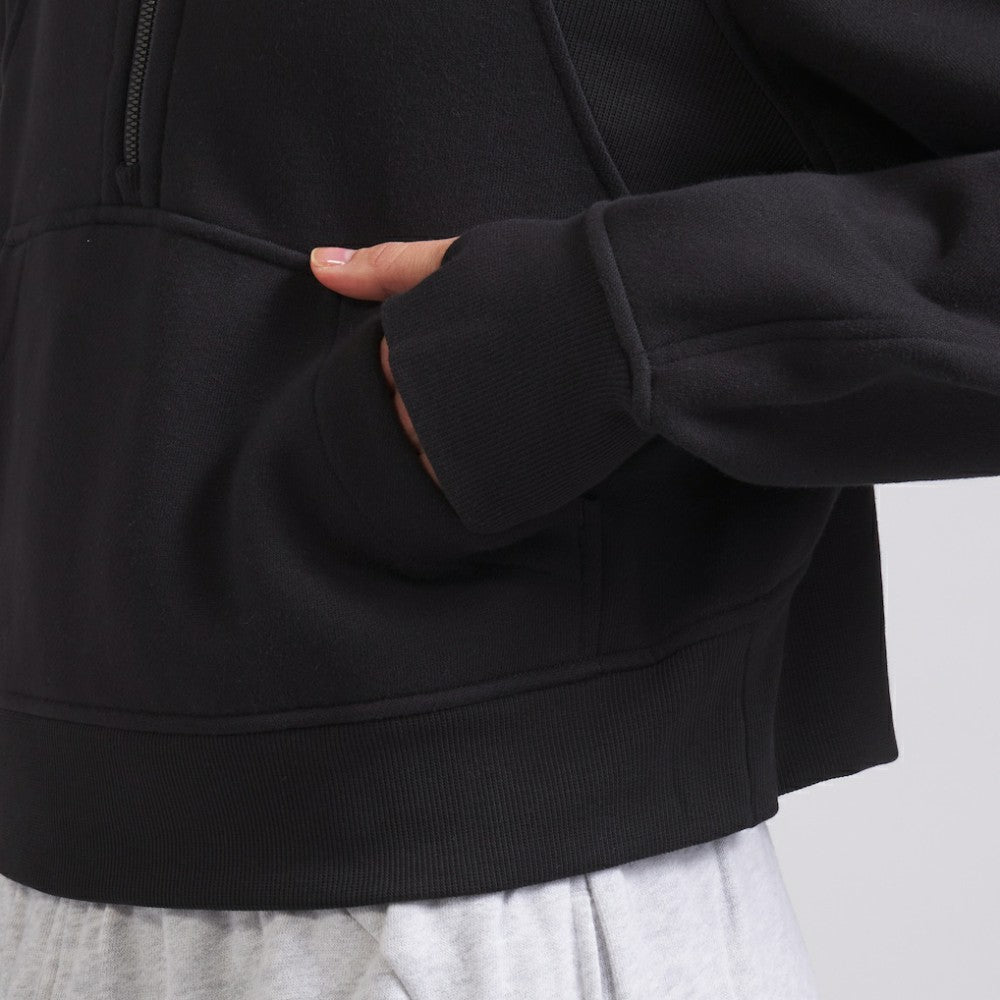 NHL Chicago Blackhawks lululemon Women's Scuba Oversized Half-Zip Hoodie - Black