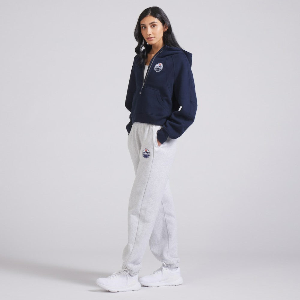 NHL Edmonton Oilers lululemon Women's Scuba Oversized Half-Zip Hoodie - True Navy