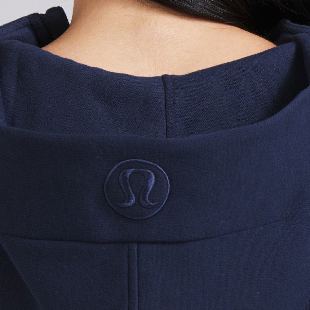 NHL Edmonton Oilers lululemon Women's Scuba Oversized Half-Zip Hoodie - True Navy