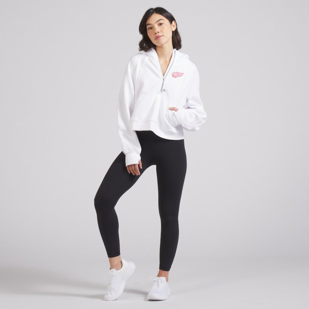NHL Detroit Red Wings lululemon Women's Scuba Oversized Half-Zip Hoodie - White