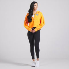 NHL Edmonton Oilers lululemon Women's Scuba Oversized Half-Zip Hoodie - Tiger