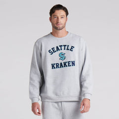 NHL Seattle Kraken lululemon Steady State Crew - Heathered Core Ultra Light Grey