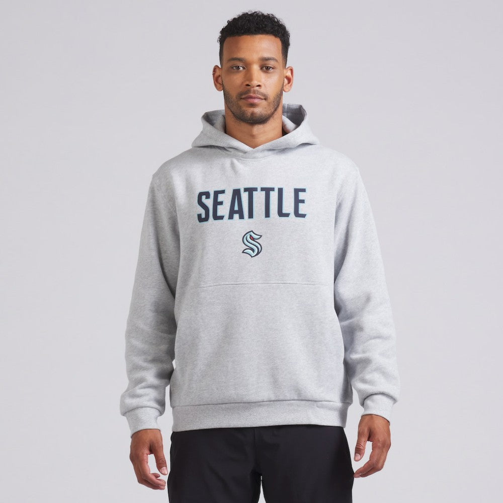 NHL Seattle Kraken lululemon Steady State Pullover Hoodie - Heathered Silver Drop