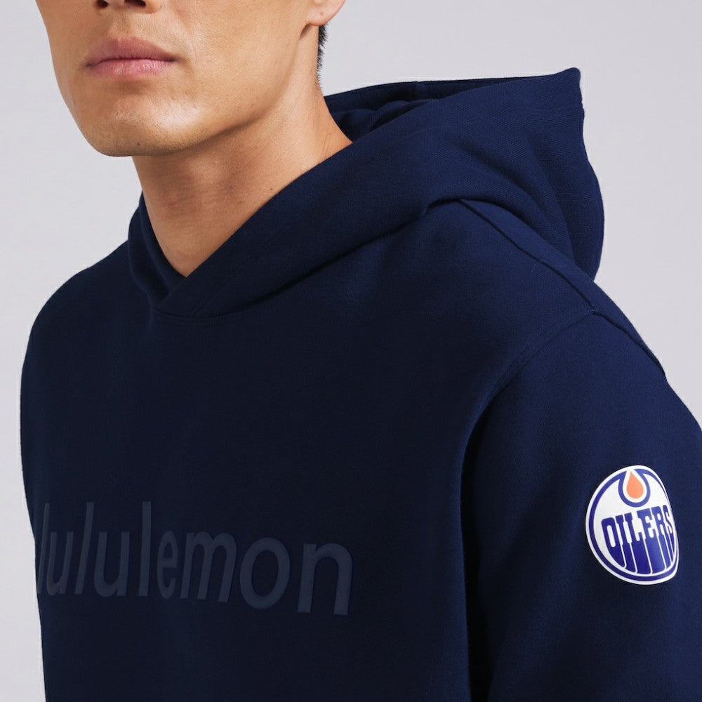 NHL Edmonton Oilers lululemon Steady State Pullover Hoodie - True Navy