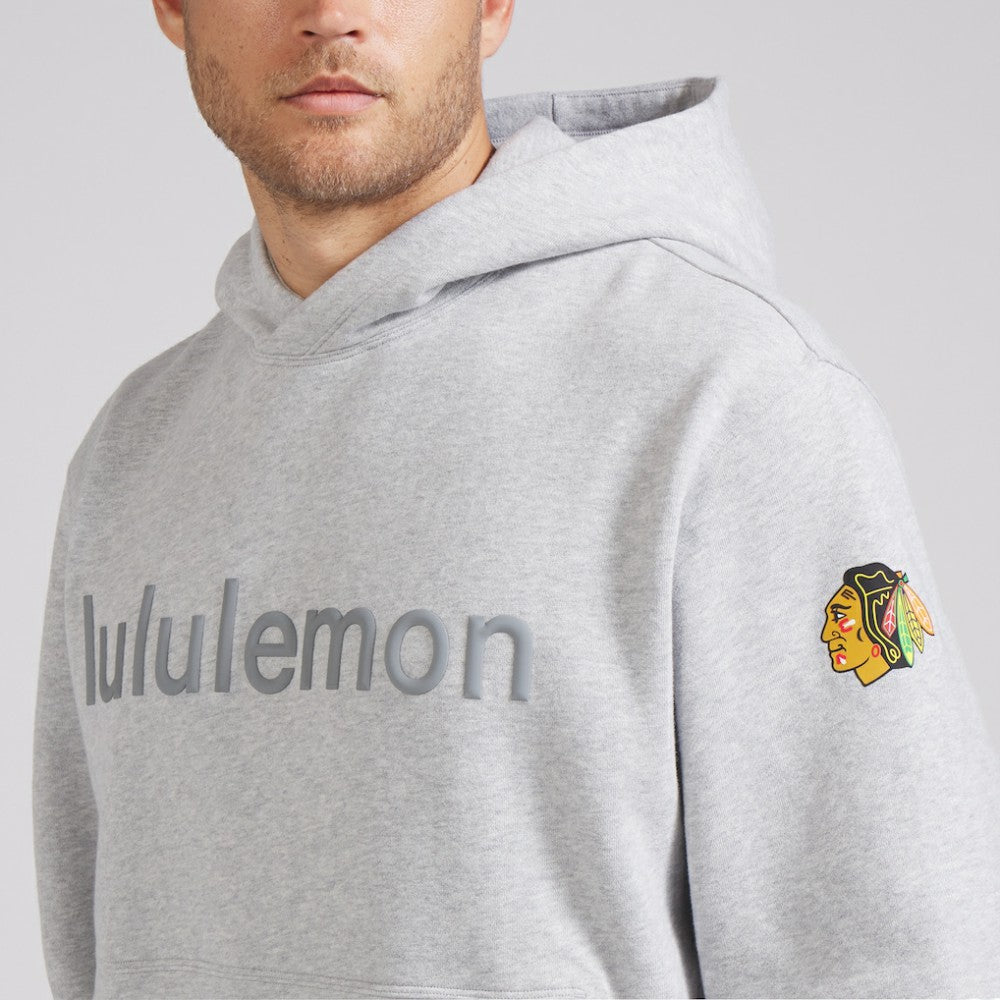 NHL Chicago Blackhawks lululemon Steady State Pullover Hoodie - Heathered Silver Drop