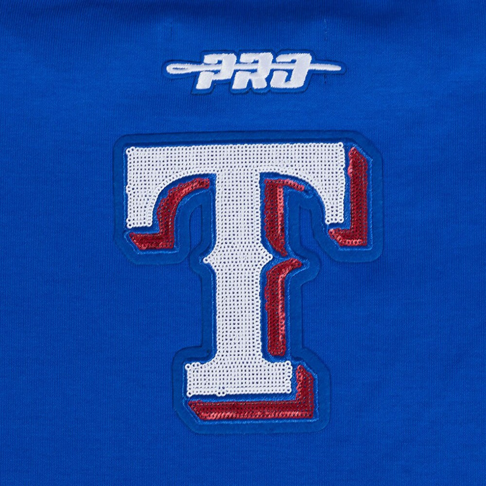 Texas Rangers Pro Standard Women's Game Day Classics Crewneck Pullover Sweatshirt - Royal Pullover