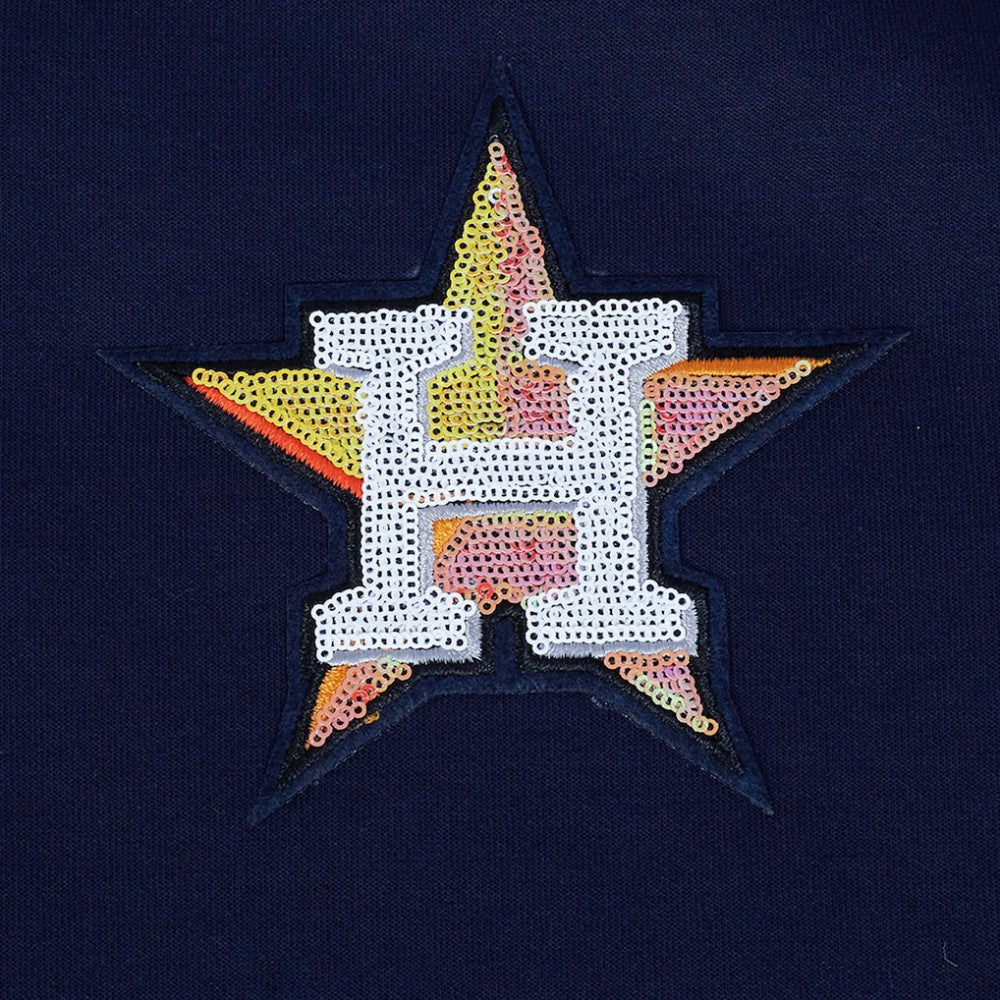 Houston Astros Pro Standard Women's Game Day Classics Crewneck Pullover Sweatshirt - Navy Pullover