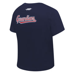 Cleveland Guardians Pro Standard Women's Game Day Classics Baby Doll Cropped T-Shirt - Navy T-shirts