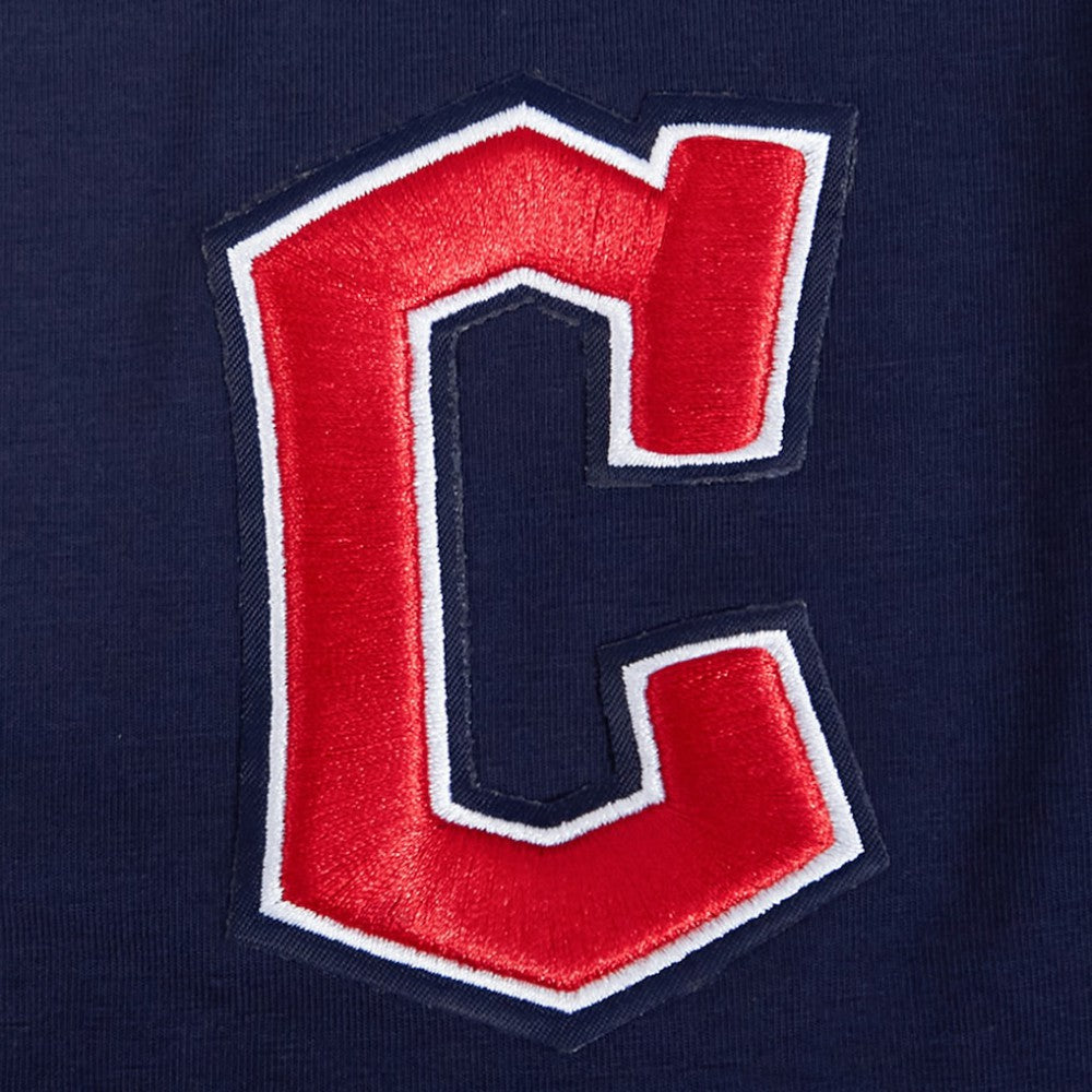 Cleveland Guardians Pro Standard Women's Game Day Classics Baby Doll Cropped T-Shirt - Navy T-shirts