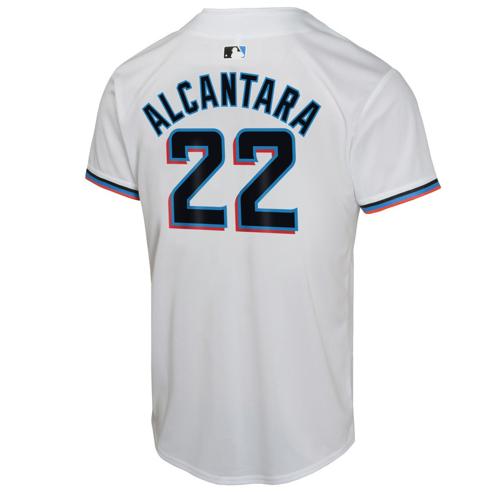 Sandy Alcantara Miami Marlins Nike Youth Home Game Player Jersey - White Jerseys