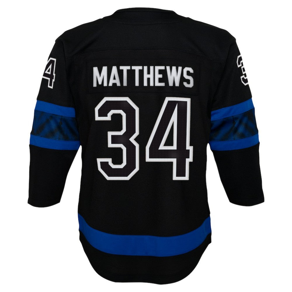 NHL Auston Matthews Toronto Maple Leafs Youth Alternate Premier Player Jersey - Black
