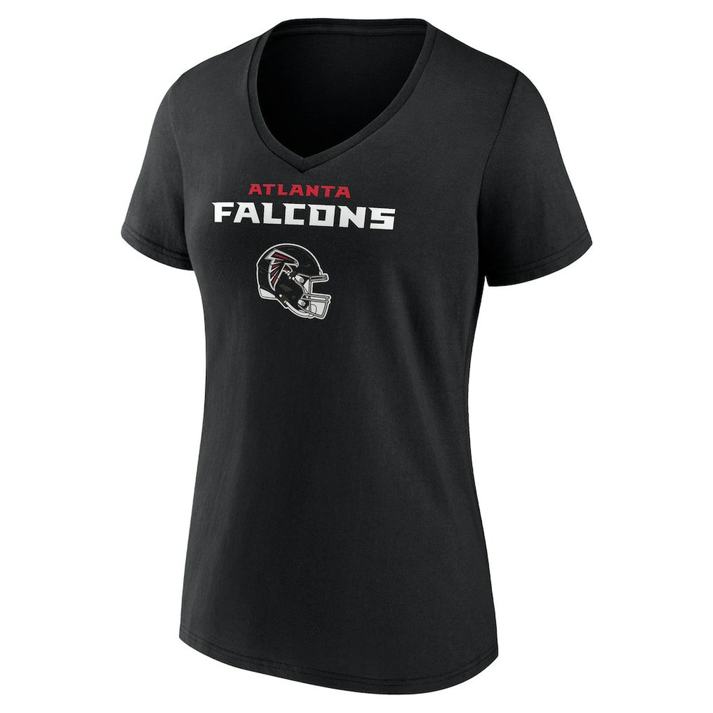Michael Penix Jr. Atlanta Falcons Women's Name & Number Team Wordmark V-Neck T-Shirt Black
