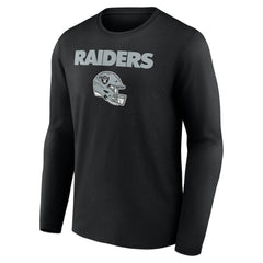 Brock Bowers Las Vegas Raiders Name & Number Team Wordmark Long Sleeve T-Shirt Black