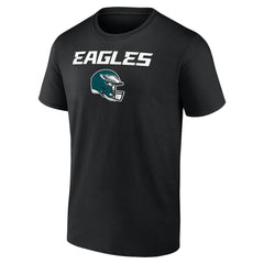Saquon Barkley Philadelphia Eagles Name & Number Team Wordmark T-Shirt Black