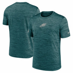 Philadelphia Eagles Big & Tall Sideline Velocity Performance T-Shirt Midnight Green
