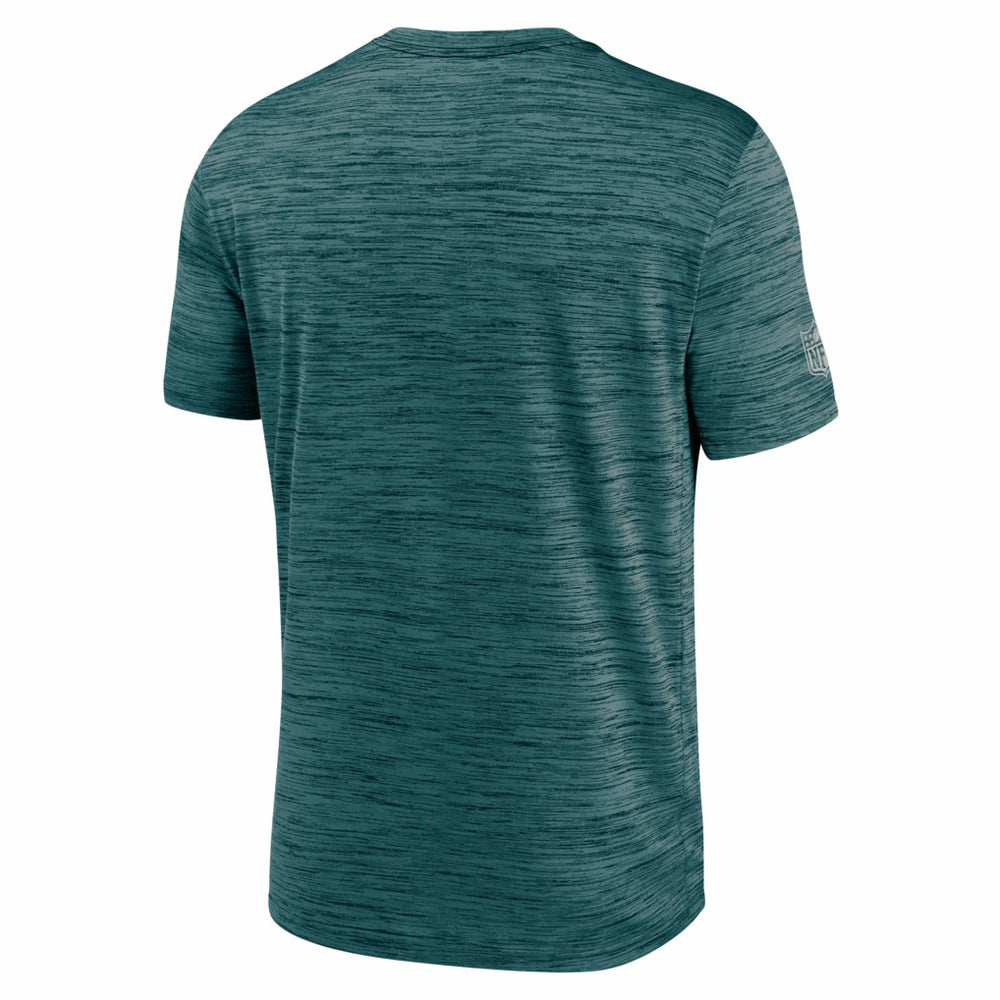 Philadelphia Eagles Big & Tall Sideline Velocity Performance T-Shirt Midnight Green