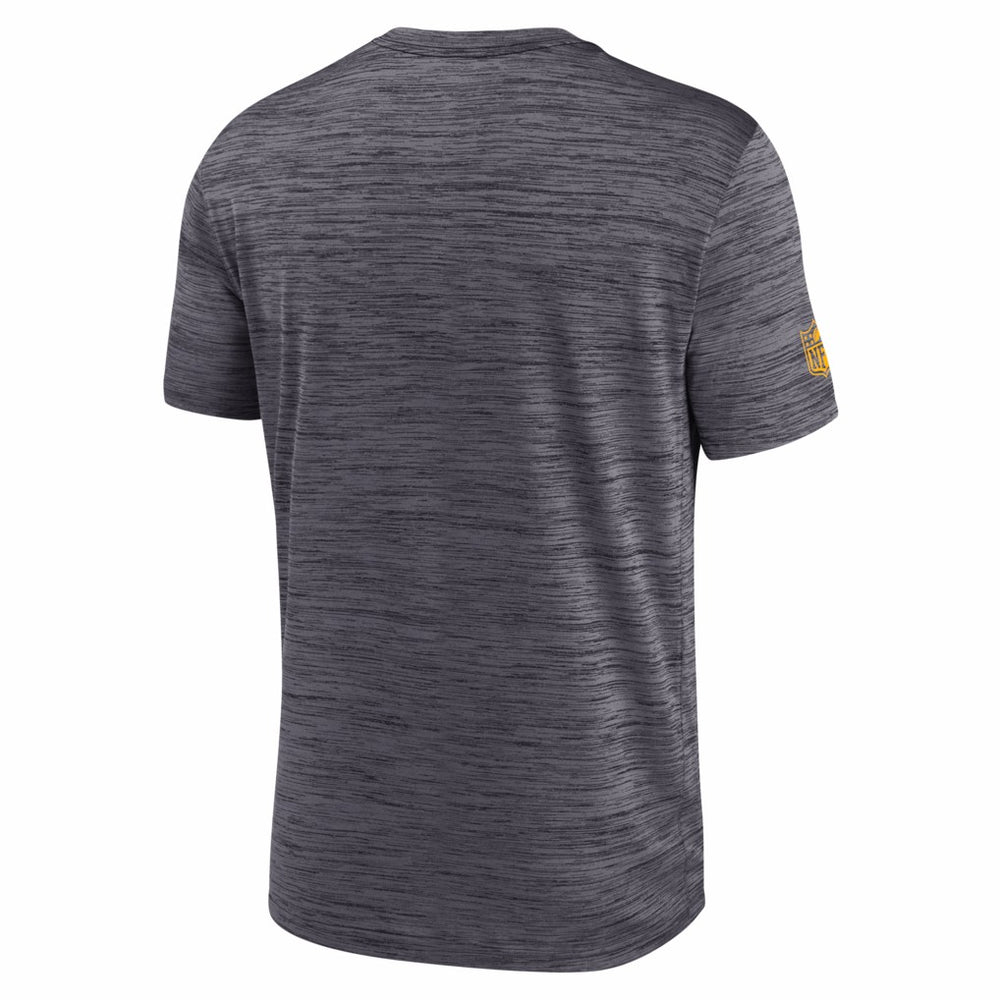 Pittsburgh Steelers Big & Tall Sideline Velocity Performance T-Shirt Black