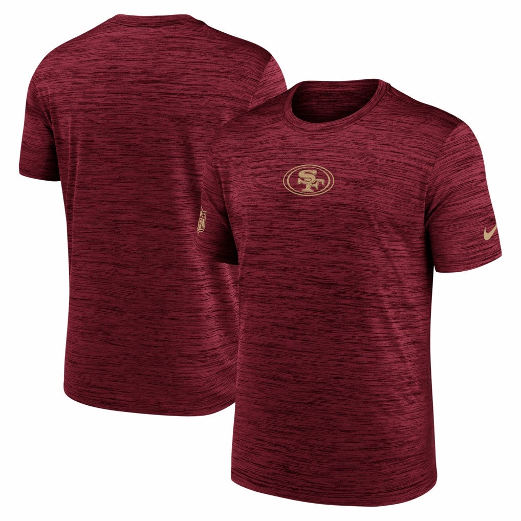 San Francisco 49ers Big & Tall Sideline Velocity Performance T-Shirt Scarlet