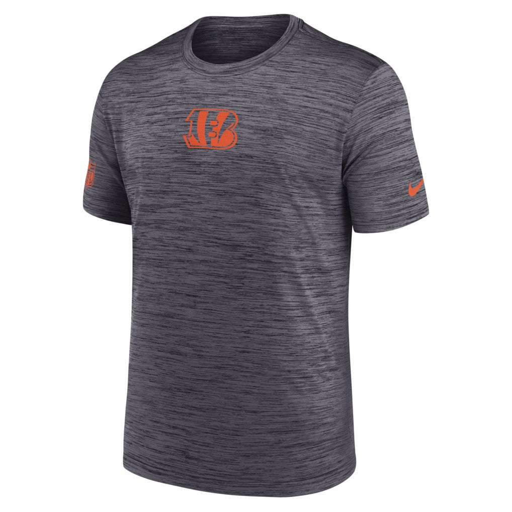 Cincinnati Bengals Big & Tall Sideline Velocity Performance T-Shirt Black