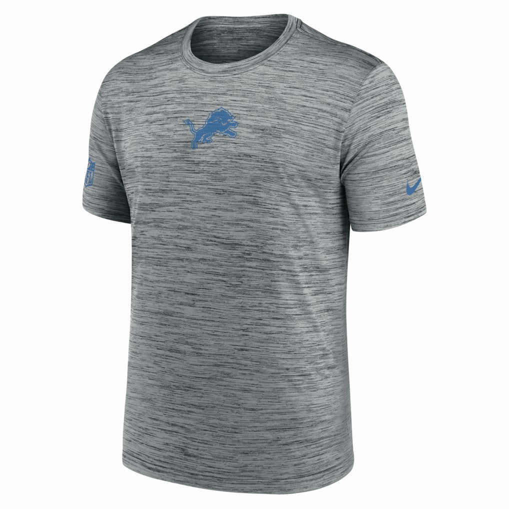 Detroit Lions Big & Tall Sideline Velocity Performance T-Shirt Gray