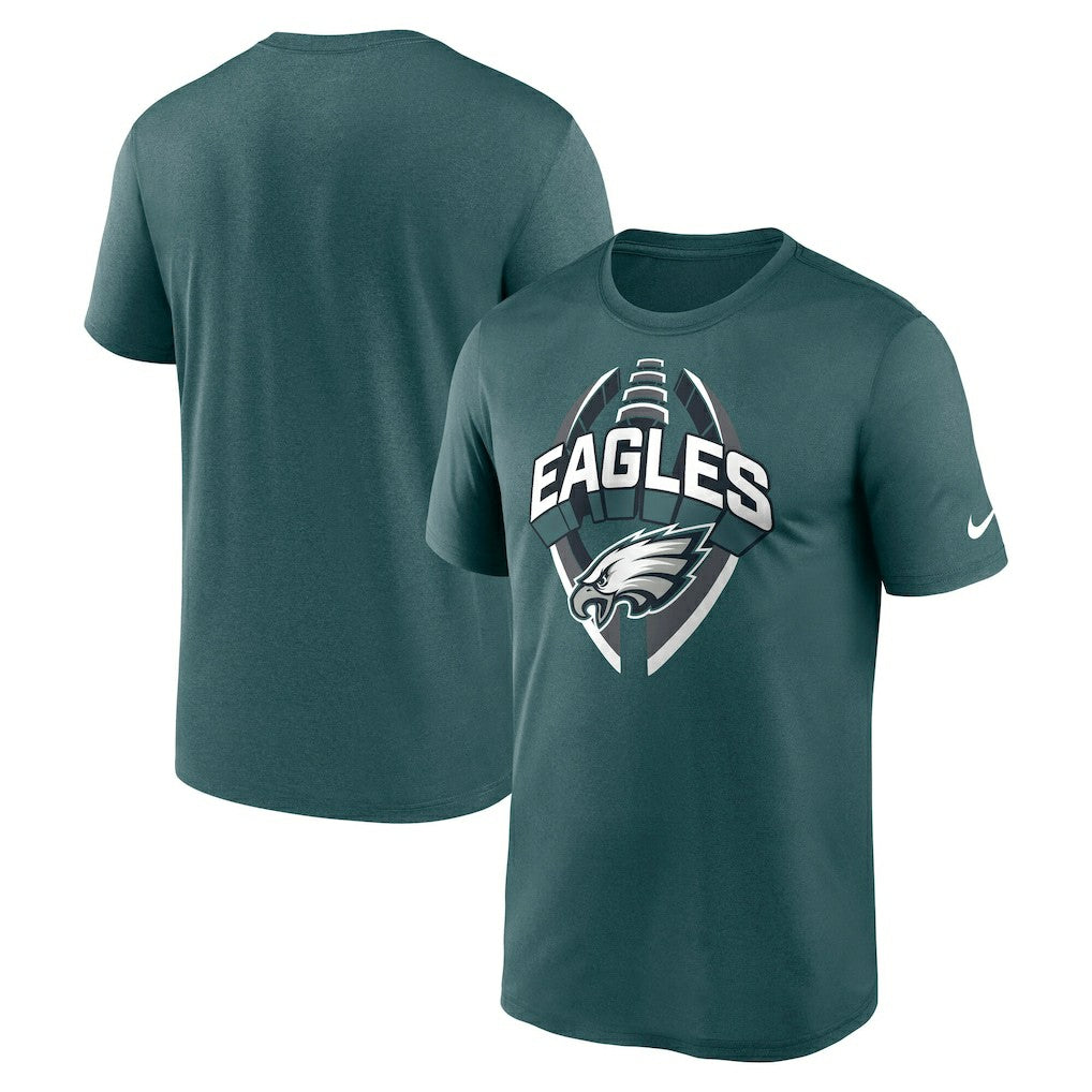 Philadelphia Eagles Big & Tall Primetime Legend Icon Performance T-Shirt Midnight Green