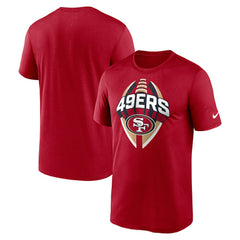 San Francisco 49ers Big & Tall Primetime Legend Icon Performance T-Shirt Scarlet