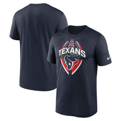 Houston Texans Big & Tall Primetime Legend Icon Performance T-Shirt Navy