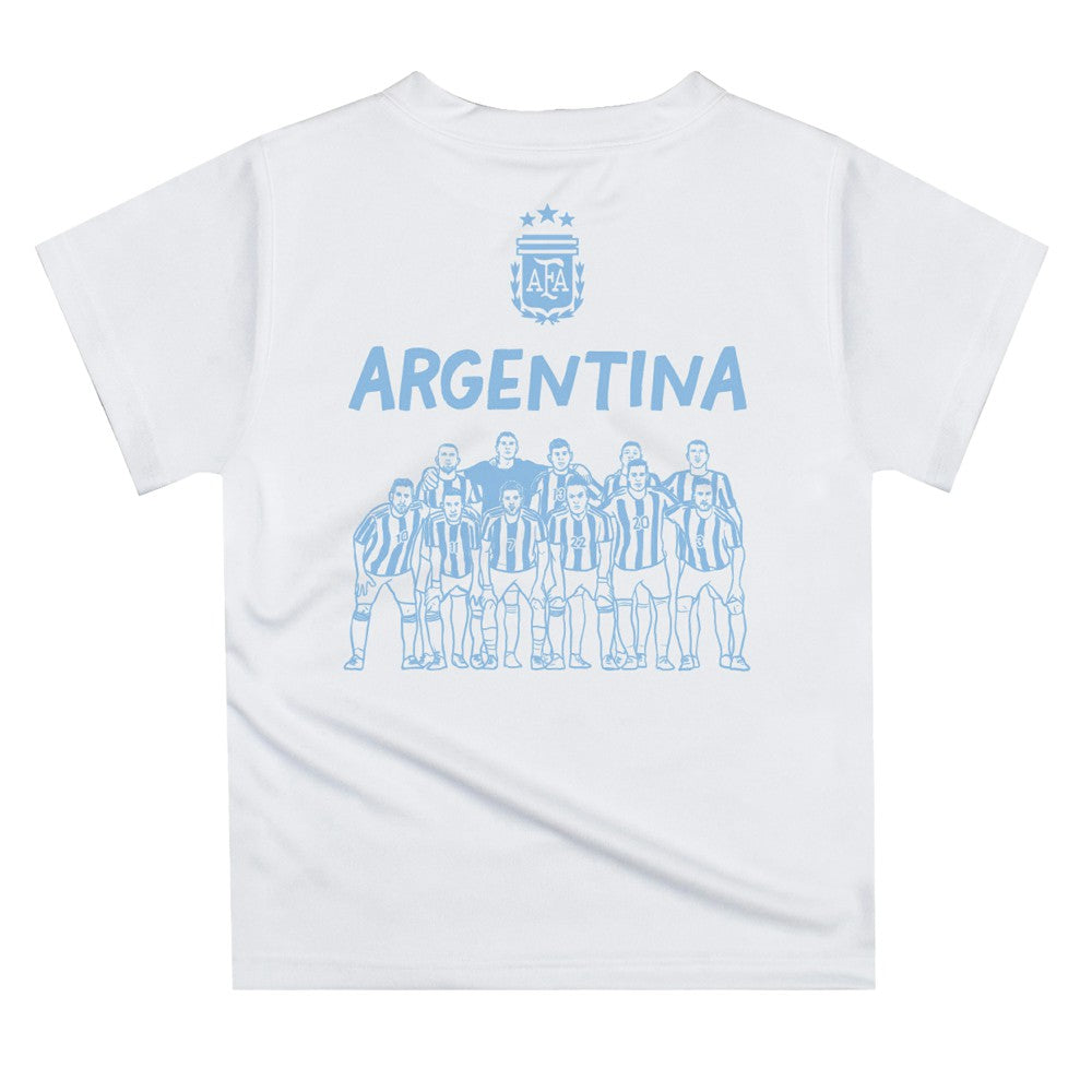 Argentina National Team Vive La Fete Youth Impressions Artwork Icons T-Shirt White shop