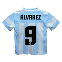 Julián Álvarez Argentina National Team Vive La Fete Football Jersey Light Blue
