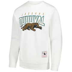 Jacksonville Jaguars Duval Classic Logos Pullover Sweatshirt White