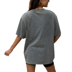 Jacksonville Jaguars Gameday Couture Women's Throwback Oversized Snow Wash T-Shirt Grey
