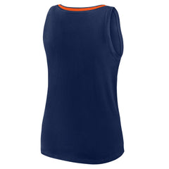 Houston Astros Women's Plus Sized Stellar Win V-Neck Tank Top - Navy Tanks