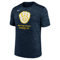 Milwaukee Brewers Nike Velocity Dri-FIT T-Shirt - Navy T-shirts