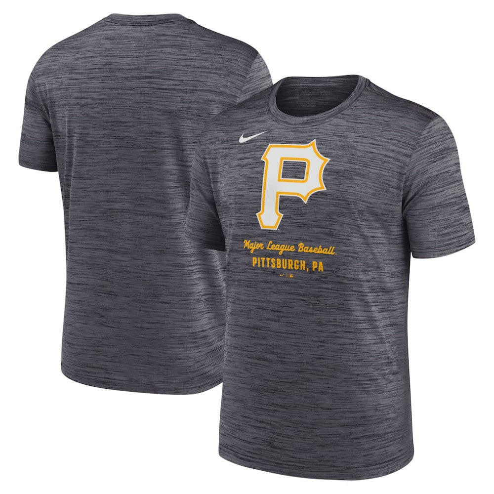 Pittsburgh Pirates Nike Velocity Dri-FIT T-Shirt - Gray T-shirts