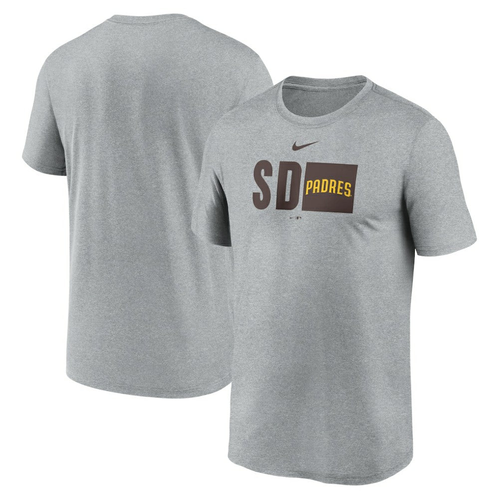 San Diego Padres Nike Tricode Legend Performance T-Shirt - Heather Gray T-shirts