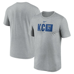Kansas City Royals Nike Tricode Legend Performance T-Shirt - Heather Gray T-shirts
