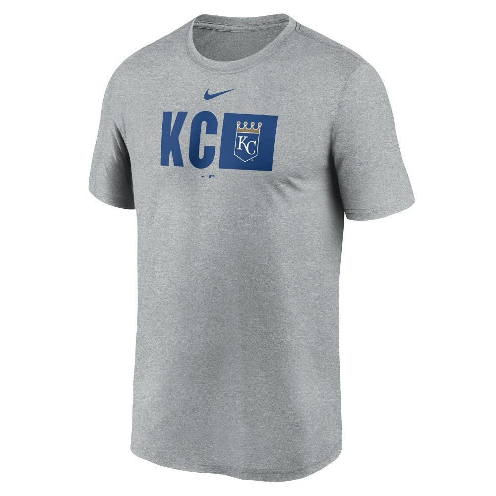 Kansas City Royals Nike Tricode Legend Performance T-Shirt - Heather Gray T-shirts