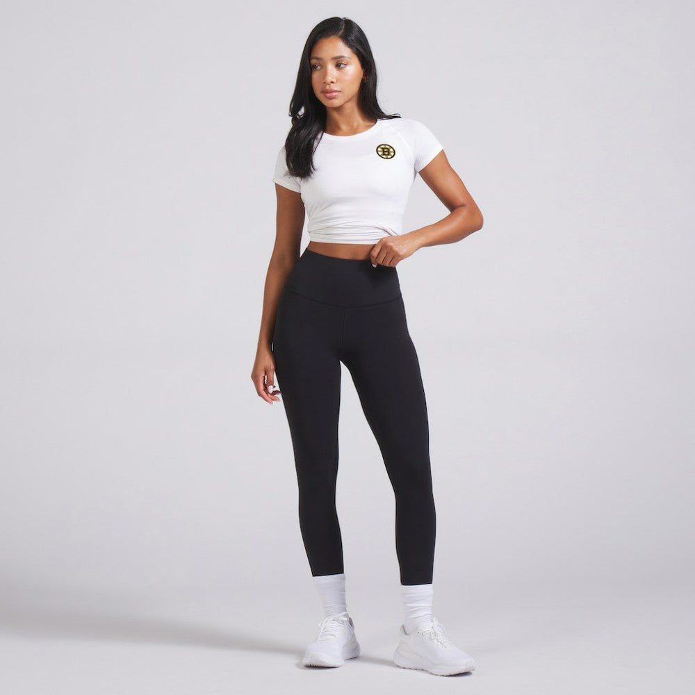 NHL Boston Bruins lululemon Women's Swiftly Tech Short-Sleeve Shirt 2.0 - White