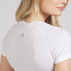 NHL Detroit Red Wings lululemon Women's Swiftly Tech Short-Sleeve Shirt 2.0 - White