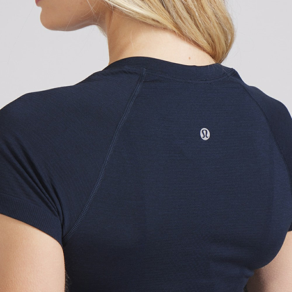 NHL Seattle Kraken lululemon Women's Swiftly Tech Short-Sleeve Shirt 2.0 - True Navy