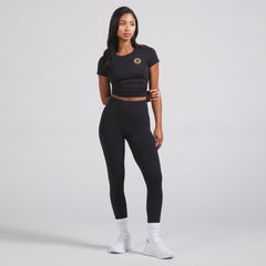NHL Boston Bruins lululemon Women's Swiftly Tech Short-Sleeve Shirt 2.0 - Black