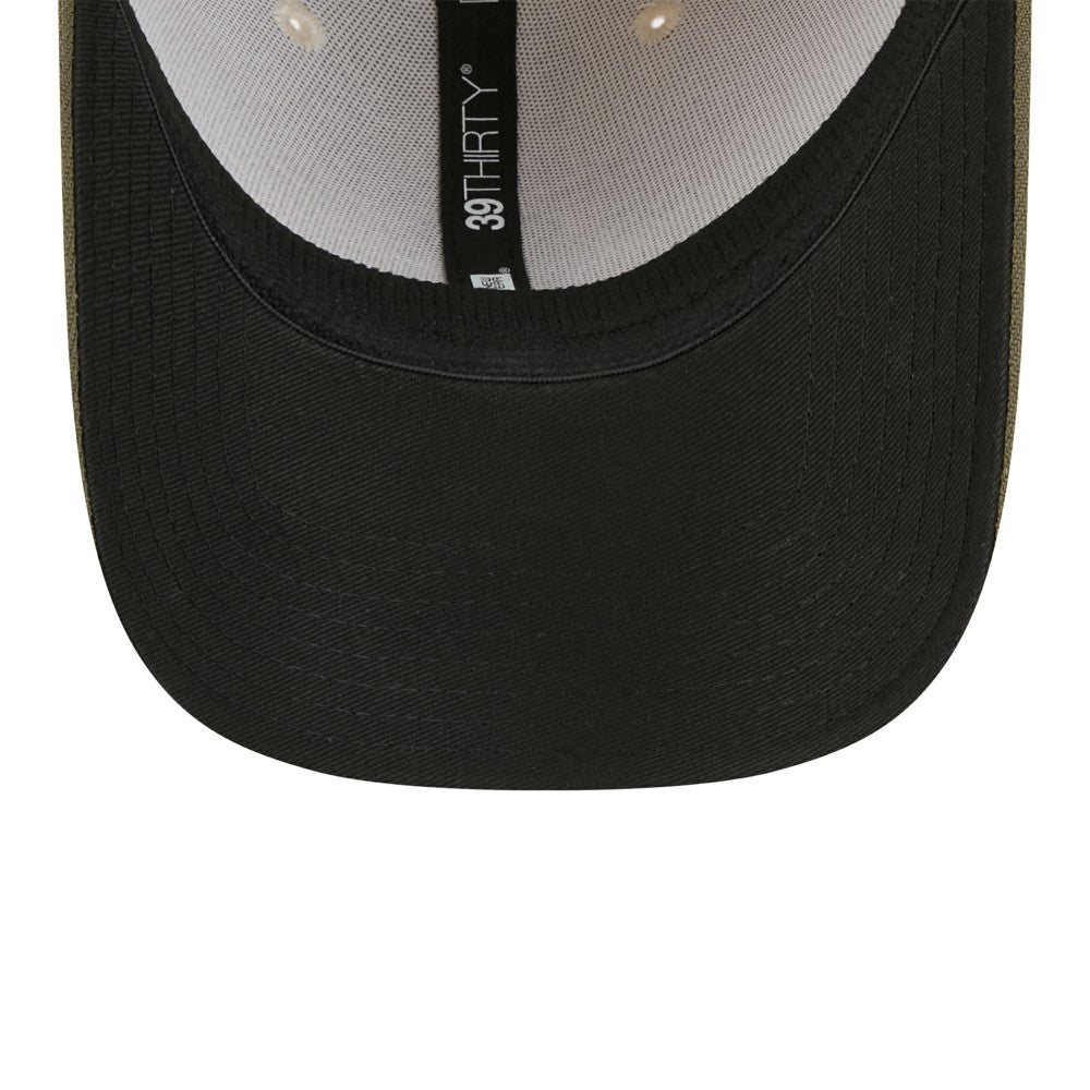 Los Angeles Angels New Era 2025 Armed Forces Day 39THIRTY Flex Hat - Light Beige/Olive Hats