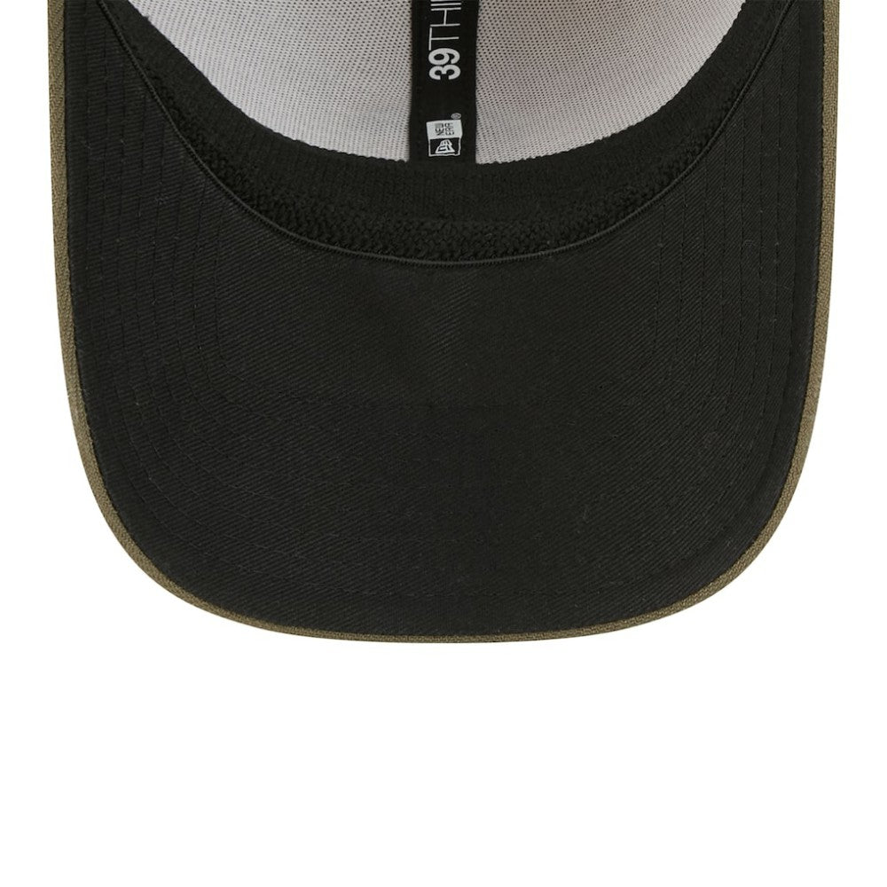 Chicago Cubs New Era 2025 Armed Forces Day 39THIRTY Flex Hat - Light Beige/Olive Hats