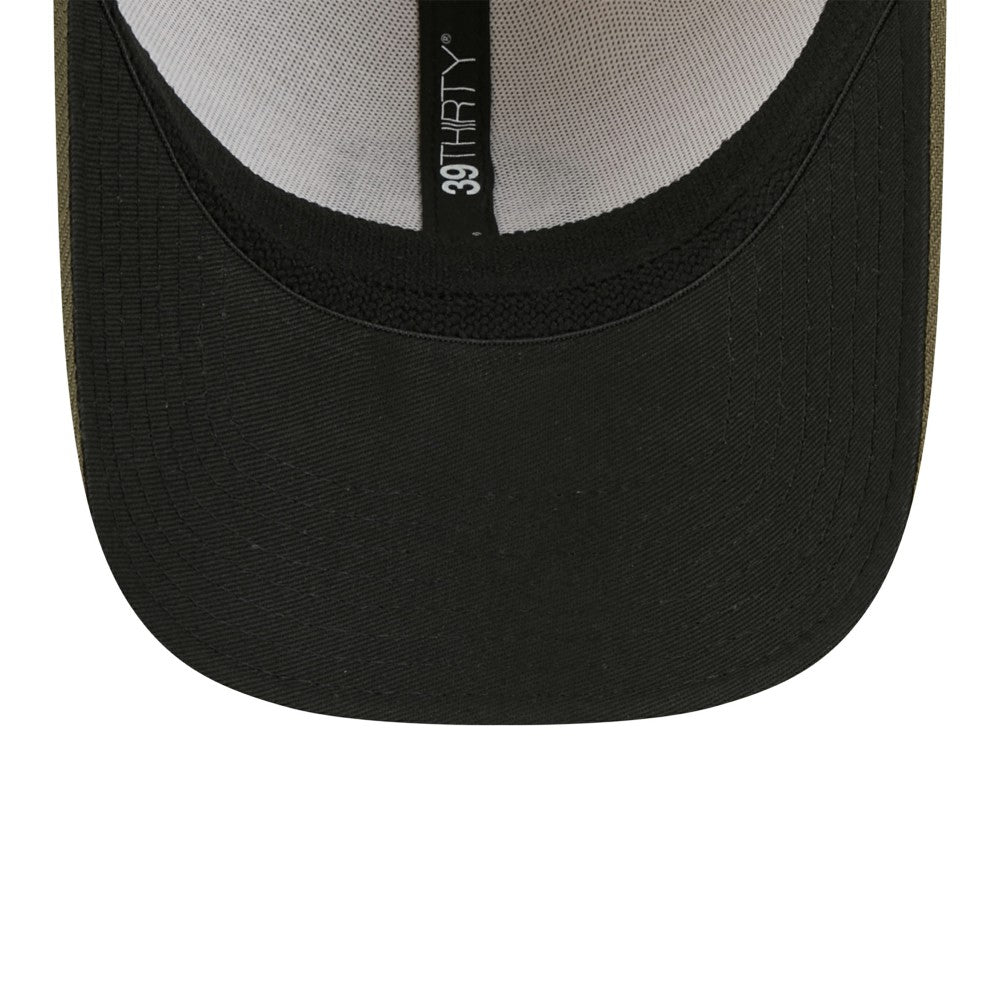 Milwaukee Brewers New Era 2025 Armed Forces Day 39THIRTY Flex Hat - Light Beige/Olive Hats
