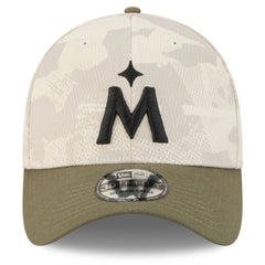 Minnesota Twins New Era 2025 Armed Forces Day 39THIRTY Flex Hat - Light Beige/Olive Hats