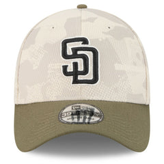 San Diego Padres New Era 2025 Armed Forces Day 39THIRTY Flex Hat - Light Beige/Olive Hats